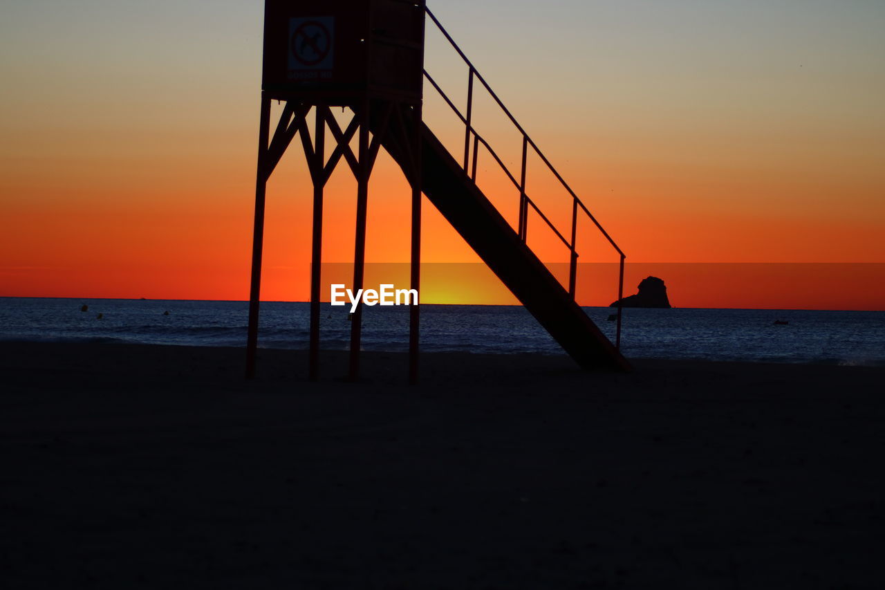 SCENIC VIEW OF BEACH DURING SUNSET