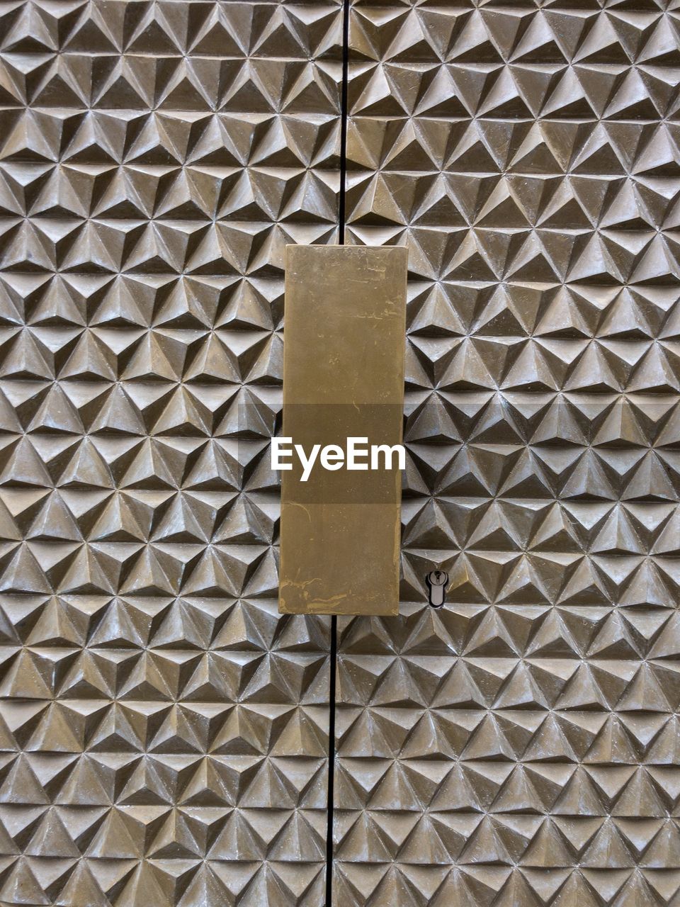 Full frame shot of patterned metal