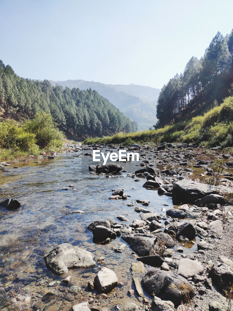 Scenic view of river against sky