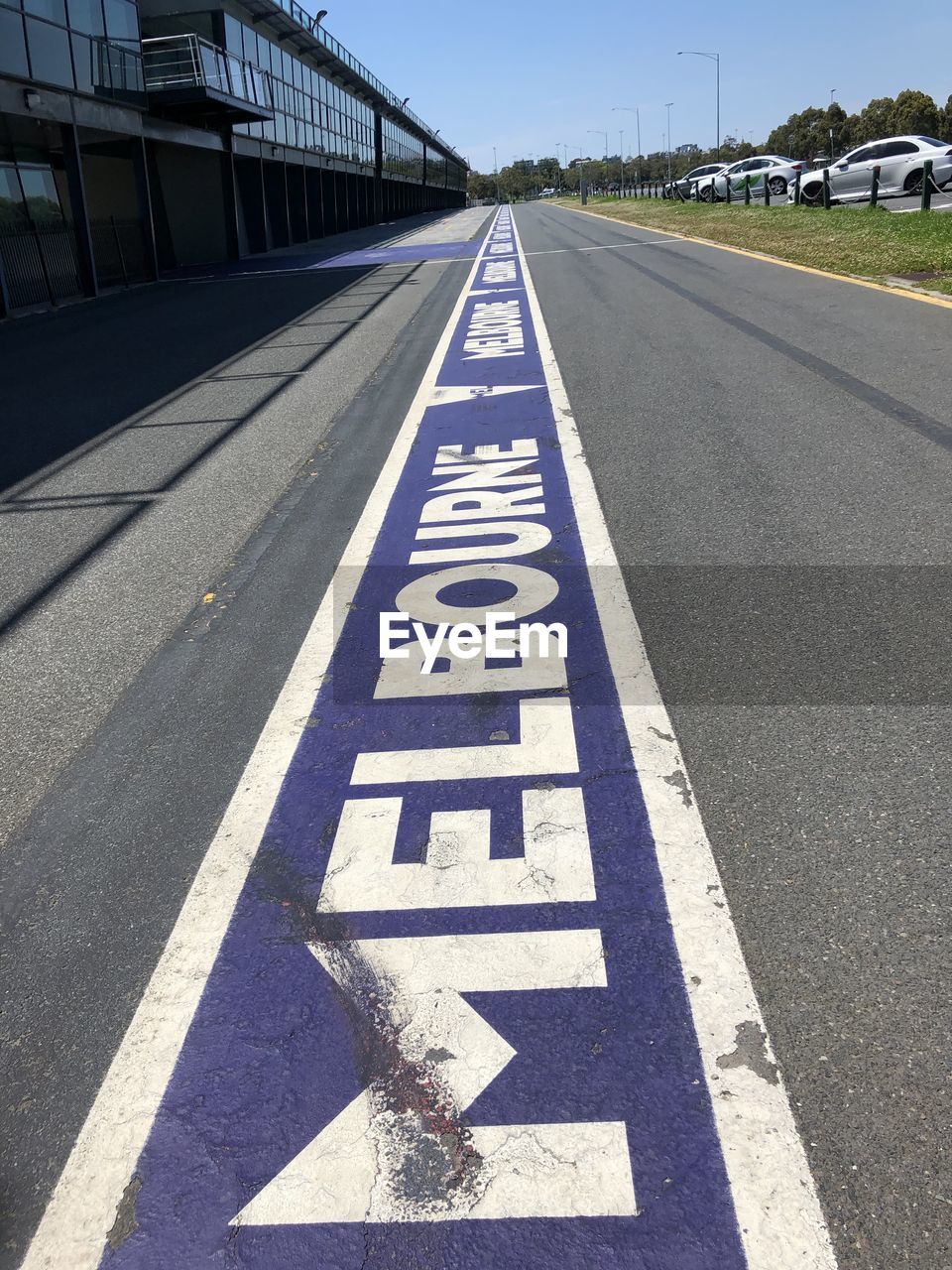 SURFACE LEVEL OF ROAD SIGN ON STREET