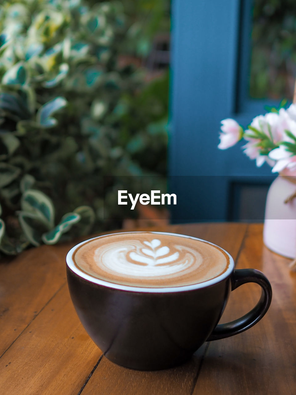 Coffee cup on table