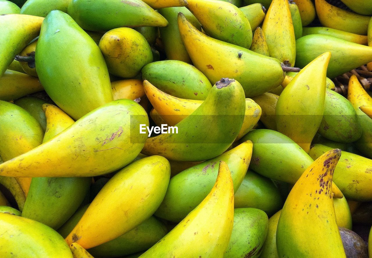 Full frame shot of fruits for sale in market