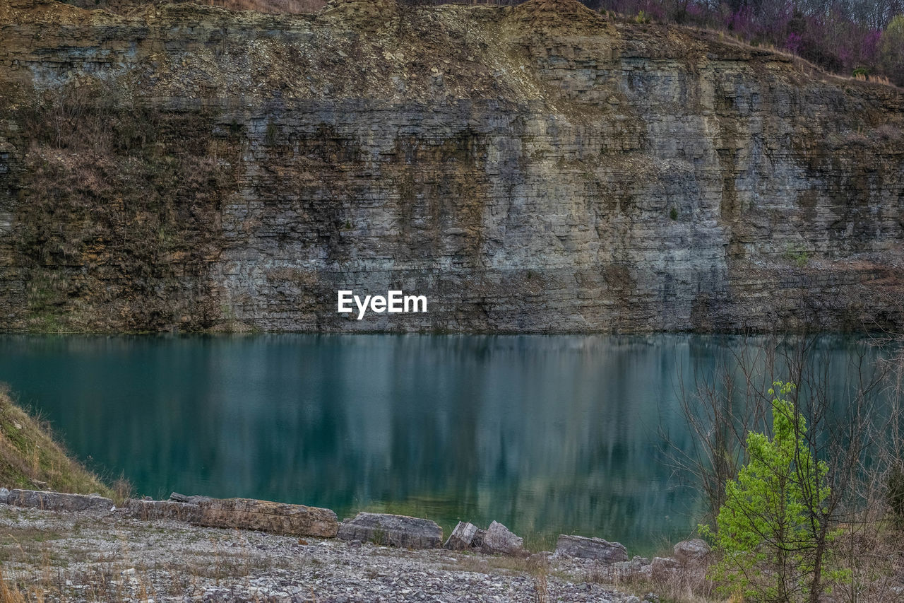 LAKE AGAINST SKY