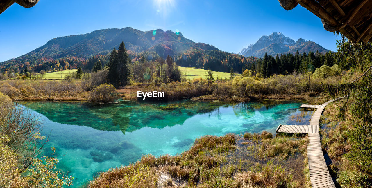 Panoramic view of lake