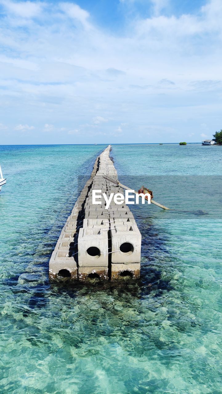 panoramic view of sea against sky