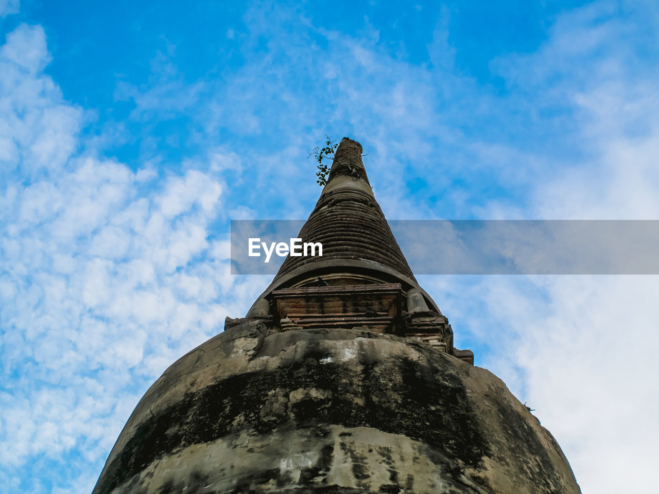 Low angle view of temple against sky