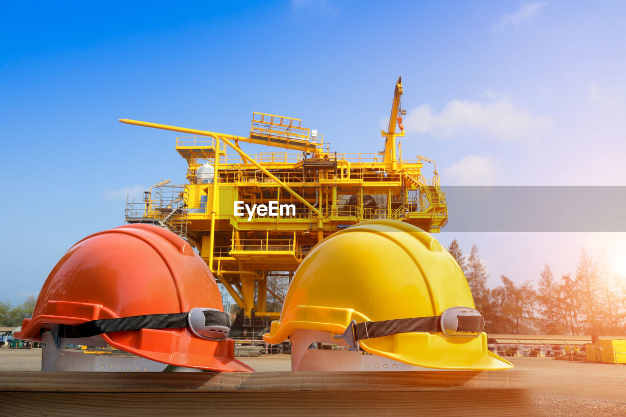 VIEW OF YELLOW CONSTRUCTION SITE