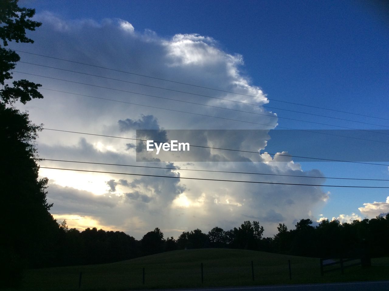 Low angle view of silhouette trees against sky