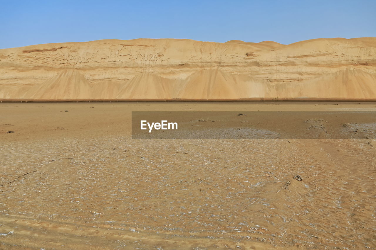 0354 dry bed of keriya river flowing north into the taklamakan desert. yutian county-xinjiang-china.