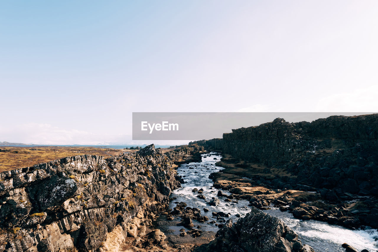 PANORAMIC VIEW OF LAND AGAINST SKY