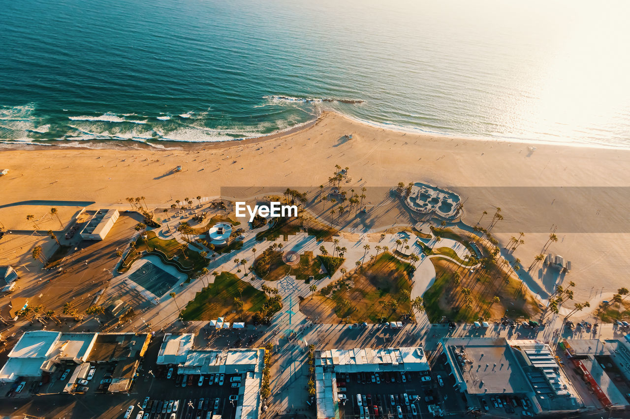 Aerial view of beach