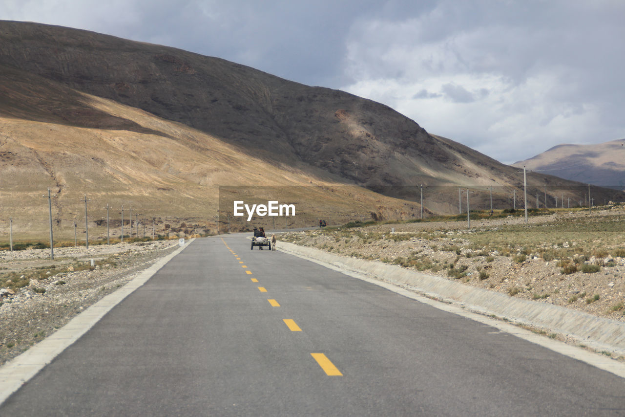 Road passing through mountain