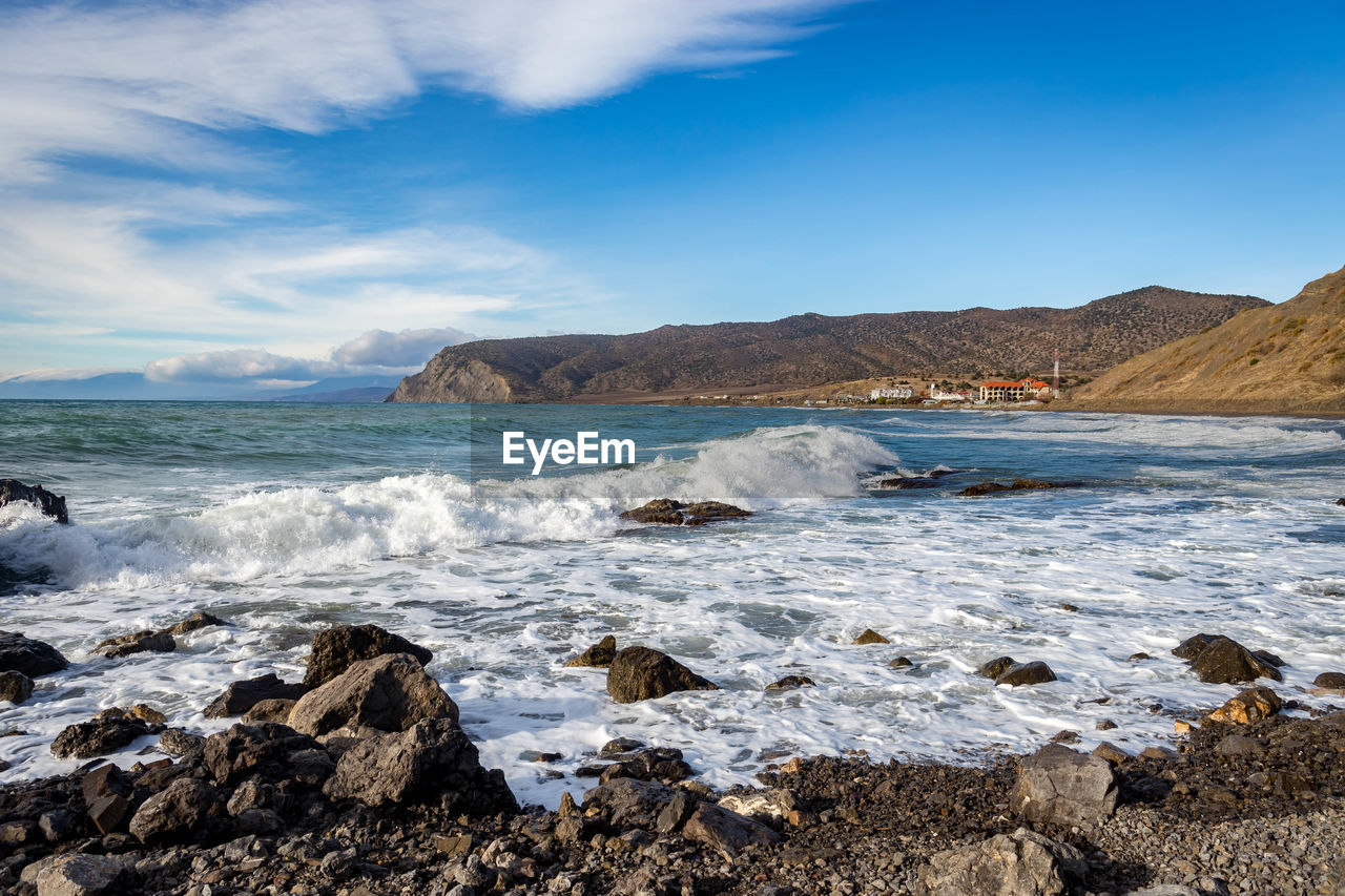 Scenic view of sea against sky