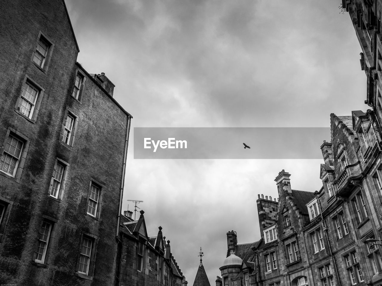 Low angle view of buildings against sky