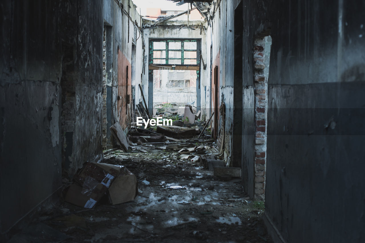 ABANDONED BUILDING INTERIOR