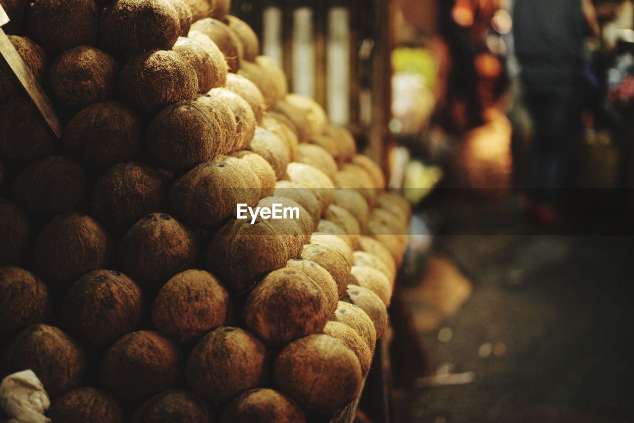 Close-up of fruits for sale in market