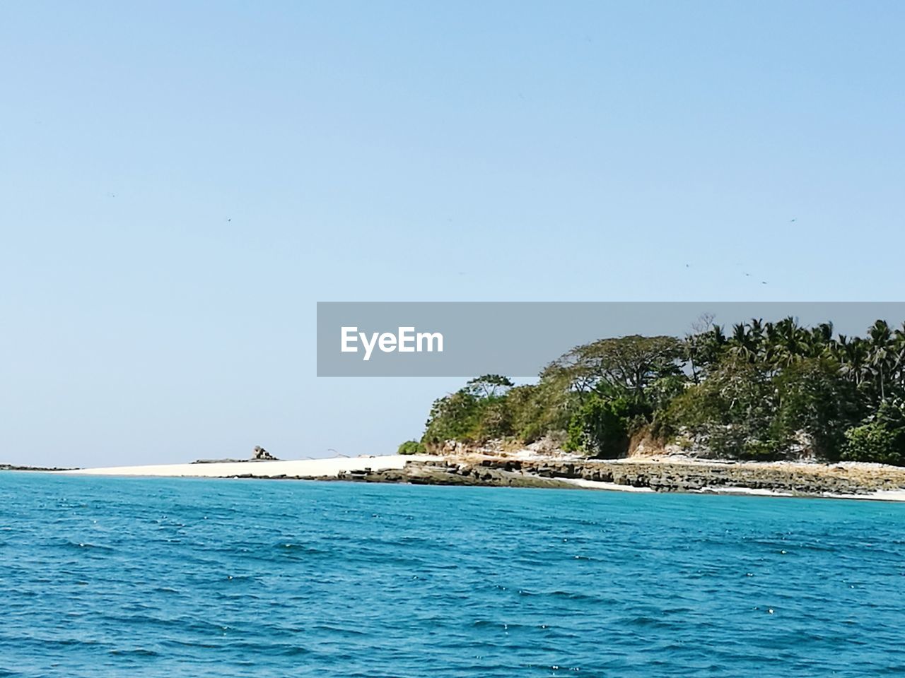 VIEW OF SEA AGAINST CLEAR SKY