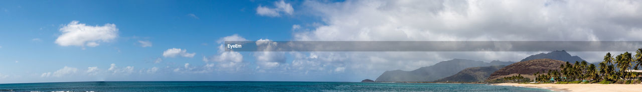 Panoramic view of sea against sky