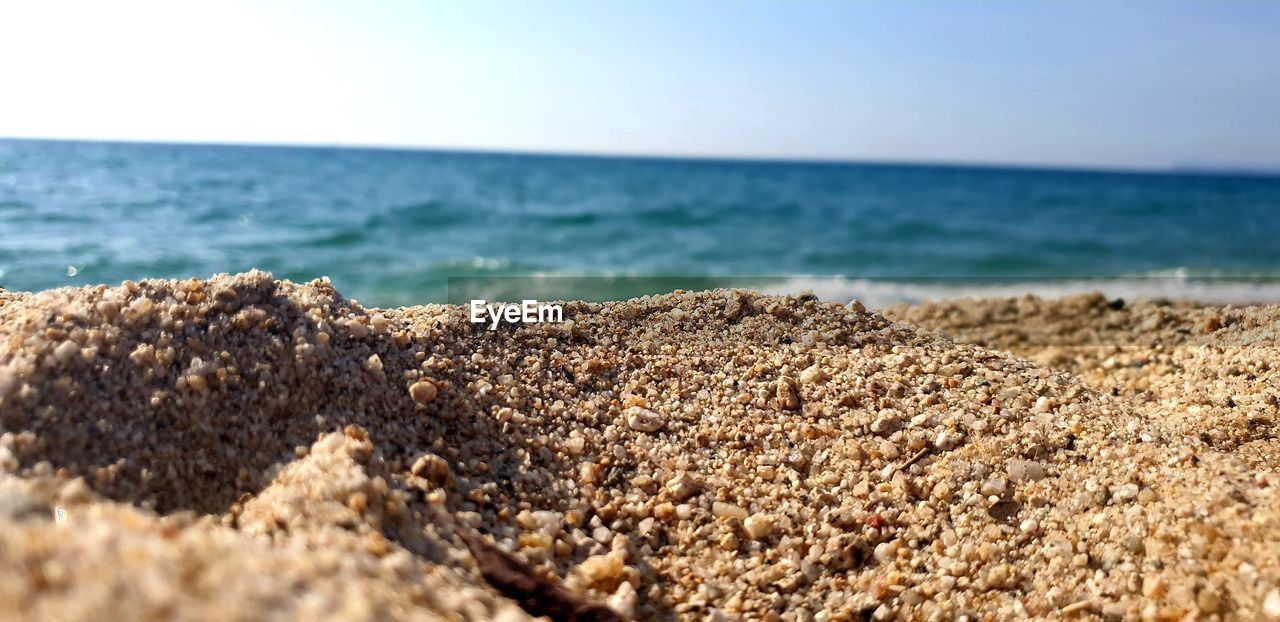 SURFACE LEVEL OF PEBBLE BEACH