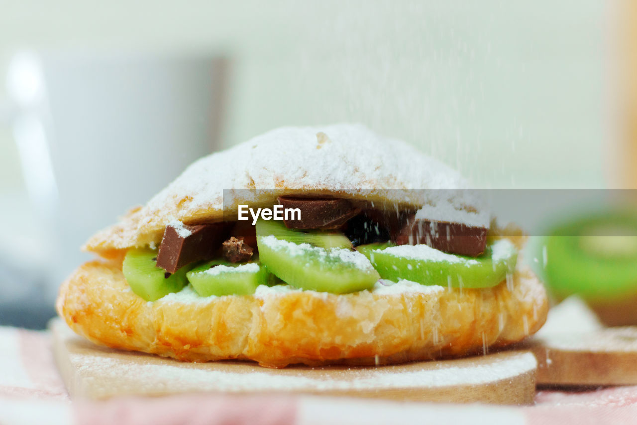 close-up of food on table