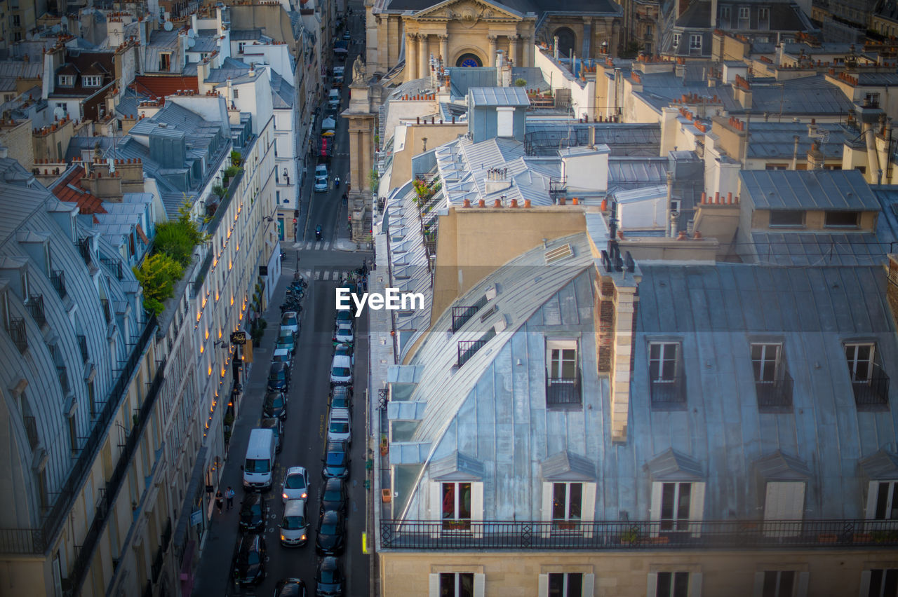 HIGH ANGLE VIEW OF BUILDINGS