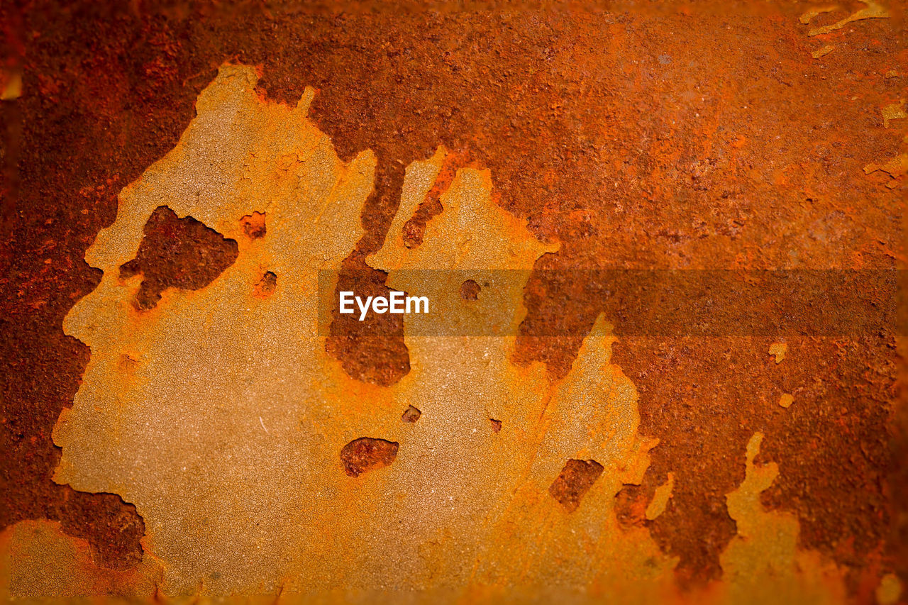 Full frame shot of old brown wall