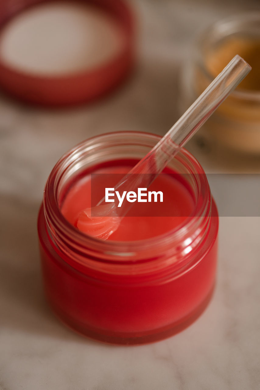 close-up of juice