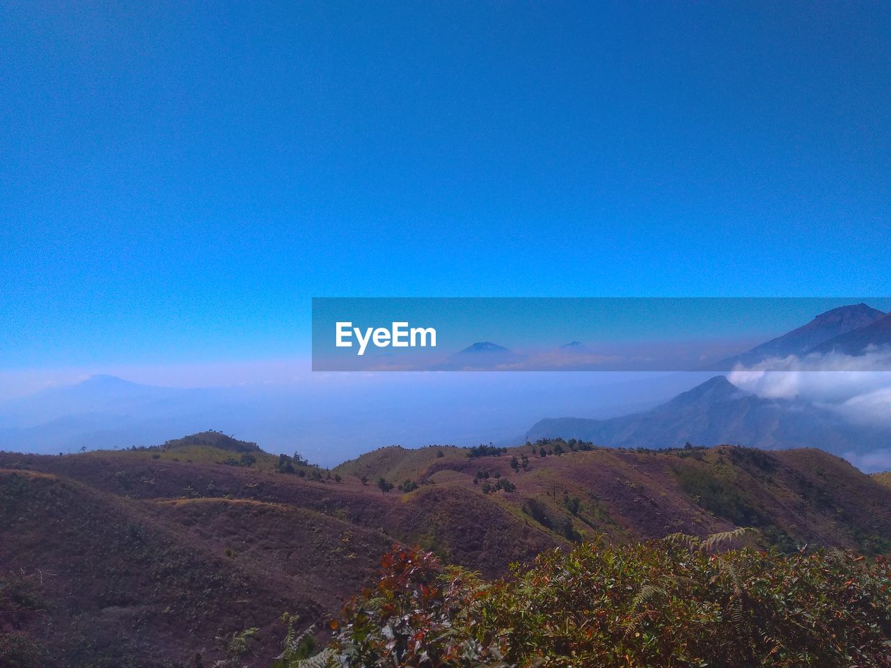 Mountain view prau dieng wonosobo indonesian