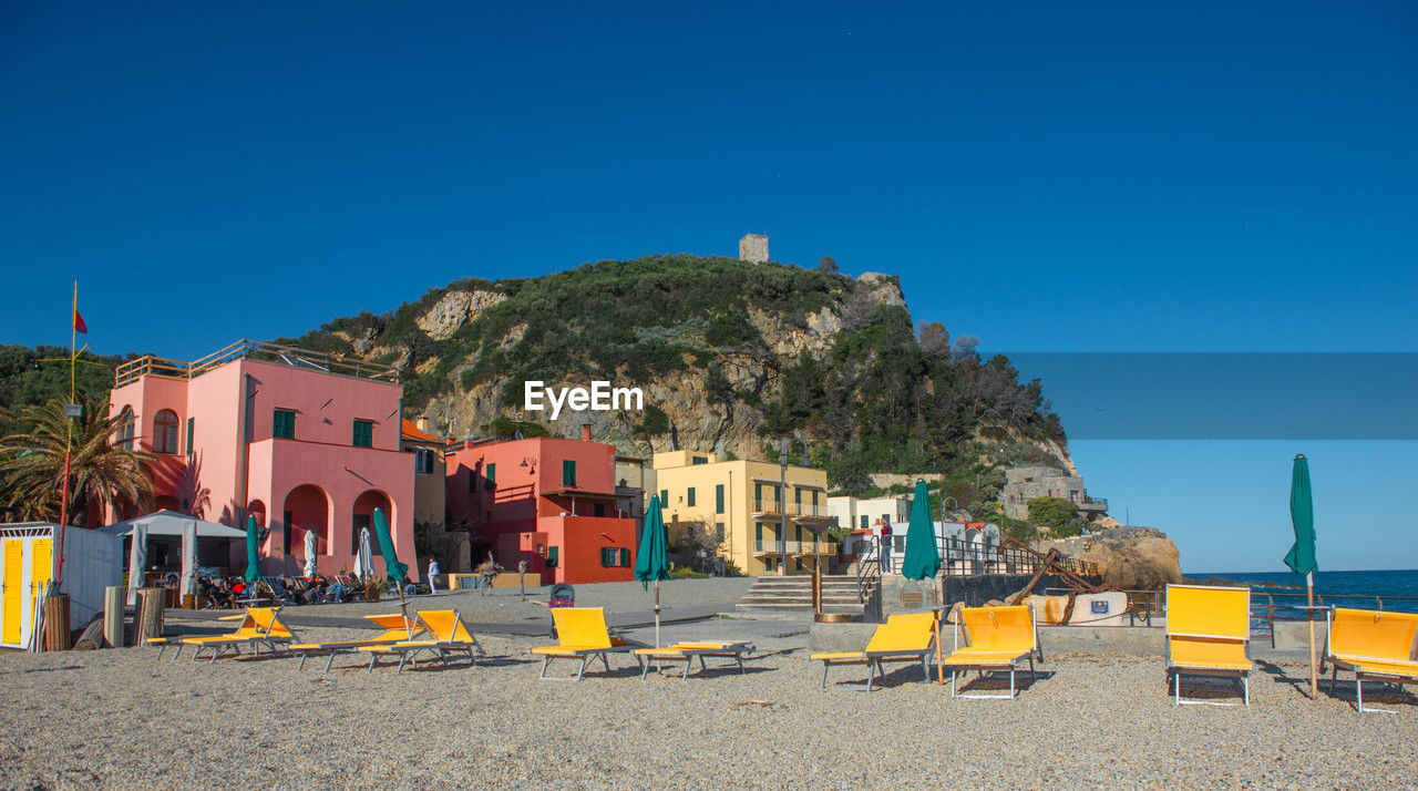 Colorful houses of varigotti in the province of savona.