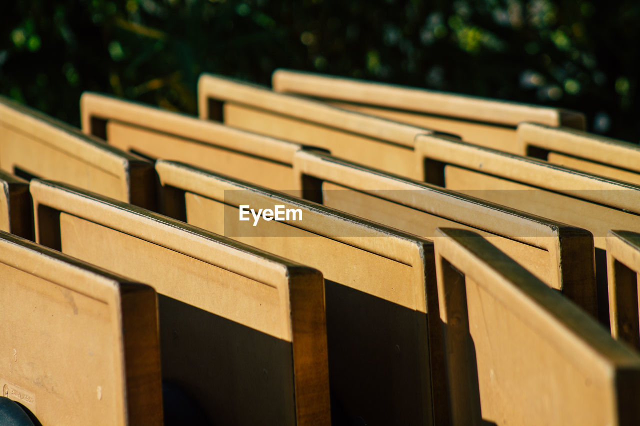 Close-up of wooden boards outdoors