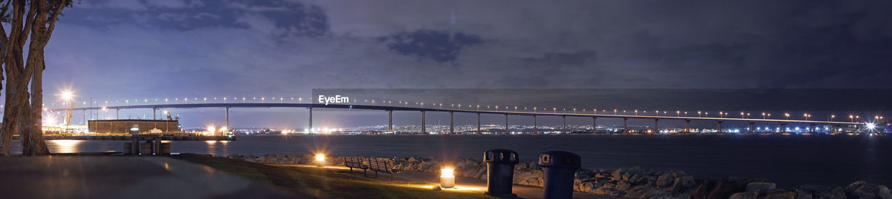 Coronado bridge at night