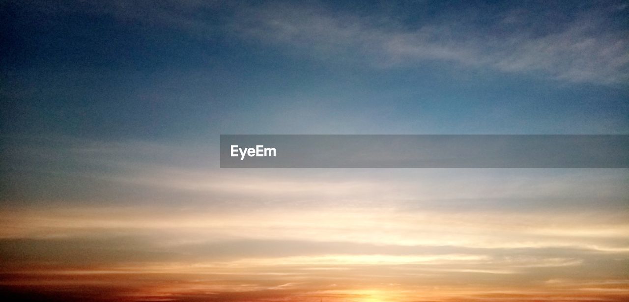 LOW ANGLE VIEW OF DRAMATIC SKY DURING SUNSET