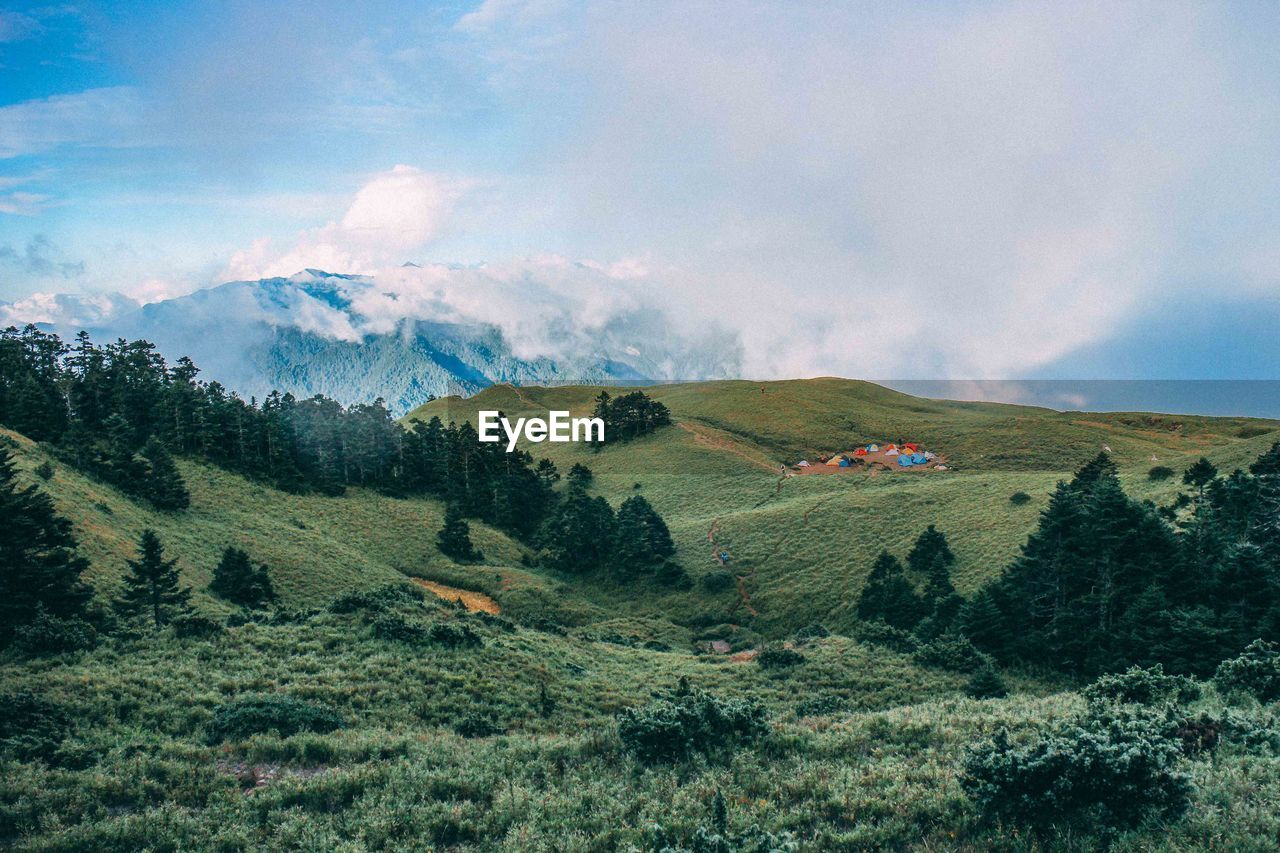 Scenic view of landscape against sky