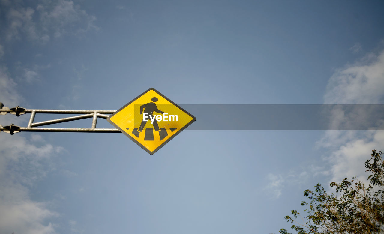 LOW ANGLE VIEW OF ROAD SIGNS