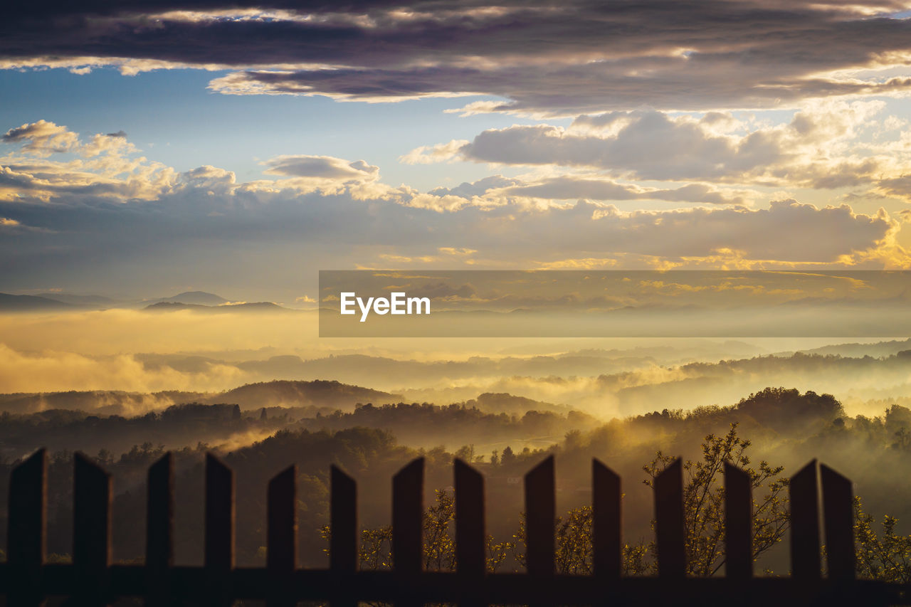 Scenic view of sky during sunset