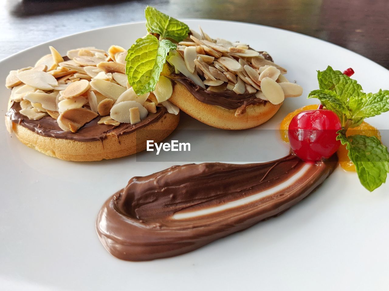 Close-up of food in plate on table