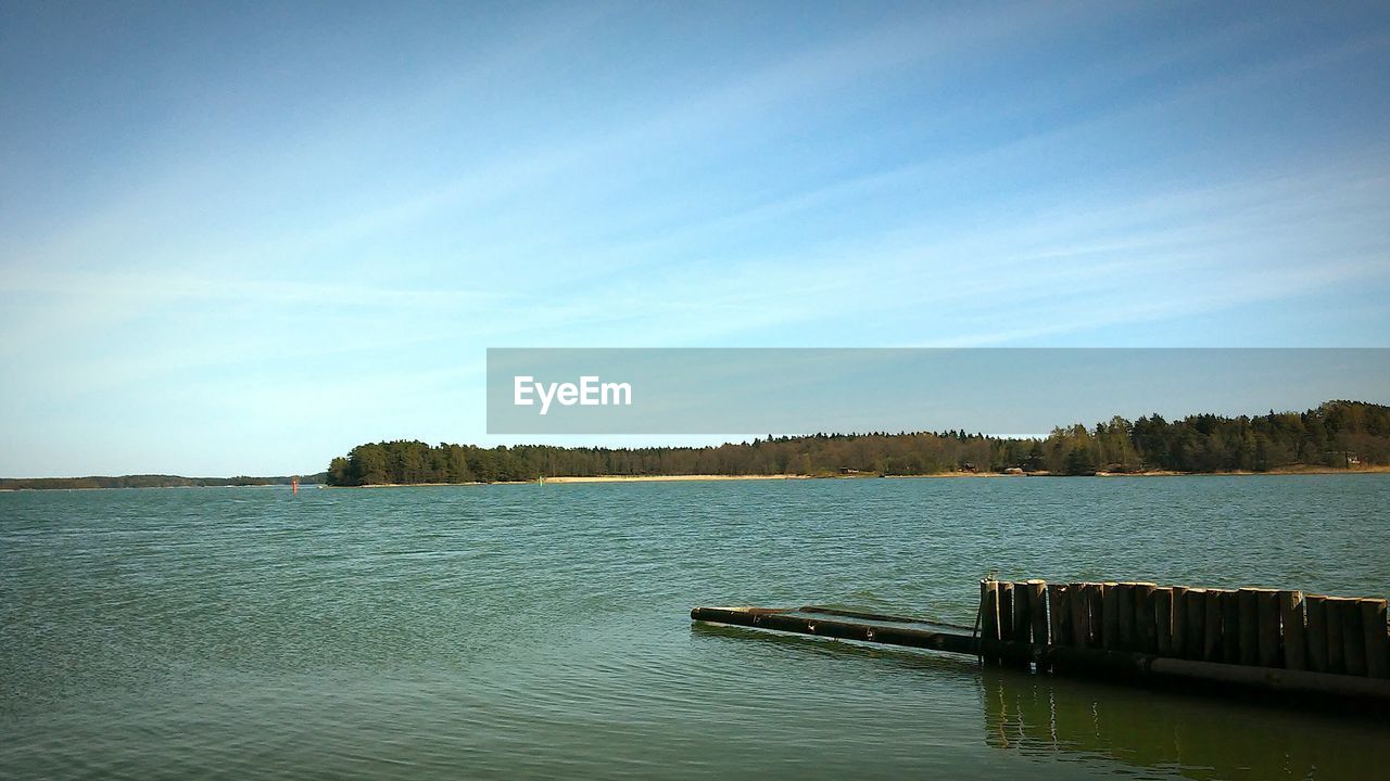 VIEW OF LAKE AGAINST SKY