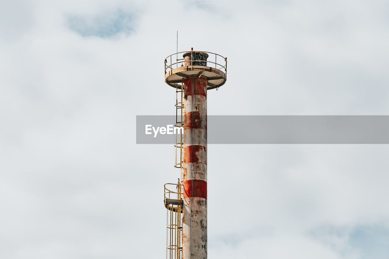 LOW ANGLE VIEW OF COMMUNICATIONS TOWER