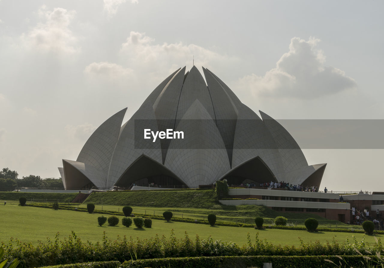 The lotus temple in delhi, india