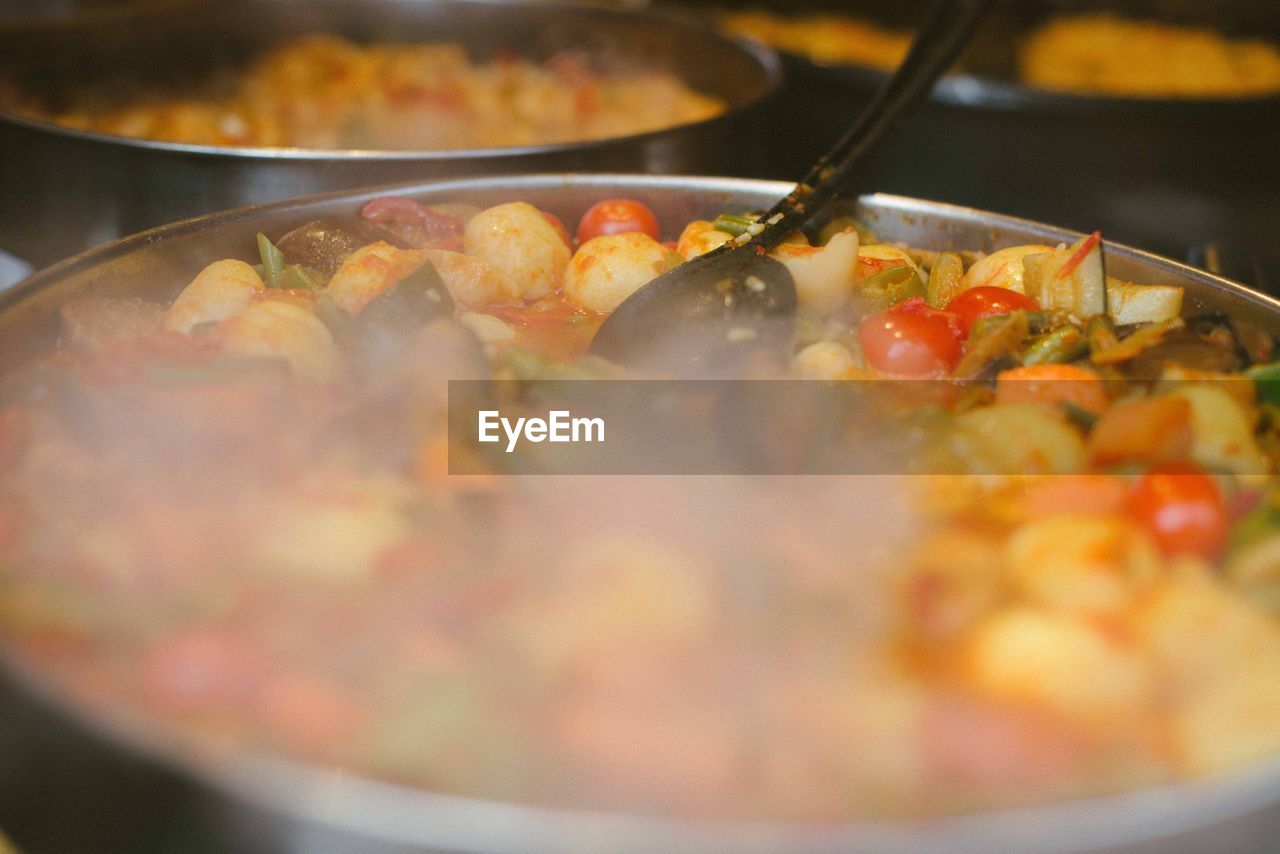 Close-up of served food