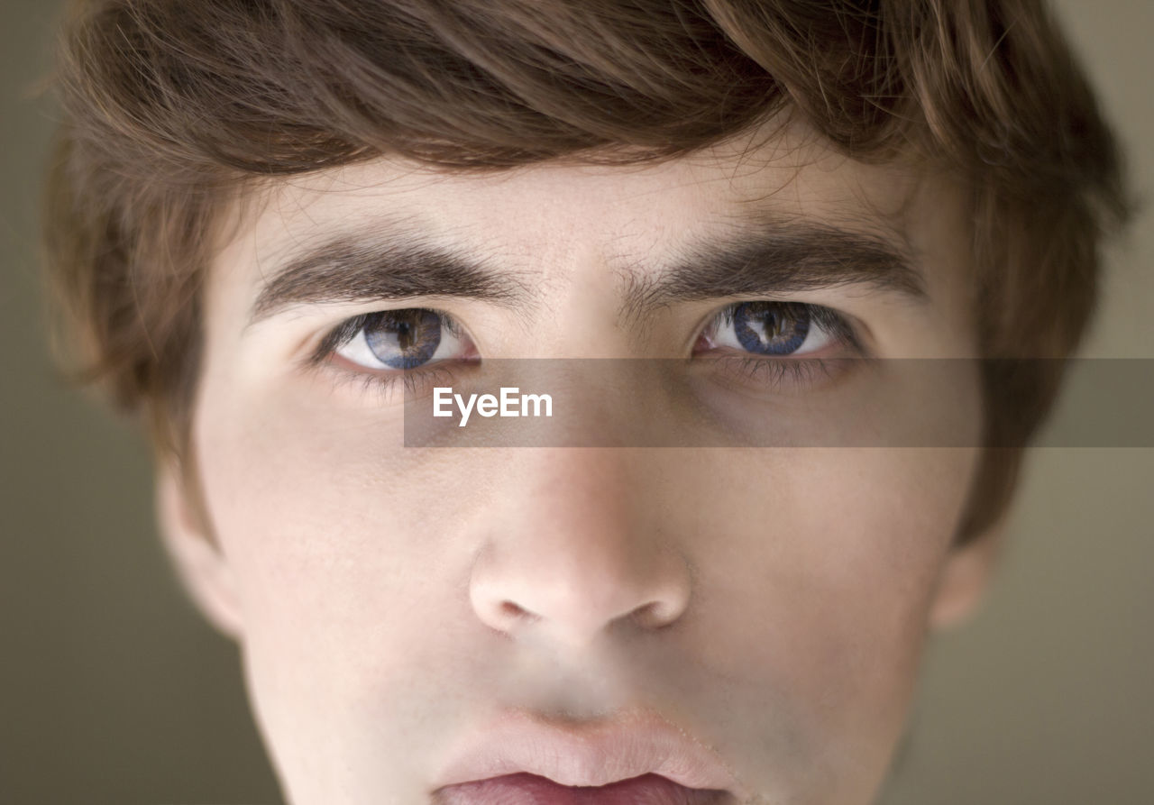 Close-up portrait of young man