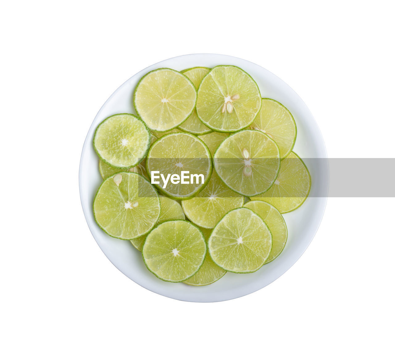 fruit, citrus, citrus fruit, lime, food and drink, healthy eating, produce, studio shot, food, white background, slice, cut out, lemon, plant, wellbeing, indoors, no people, freshness, cross section, geometric shape, circle, green, directly above, shape