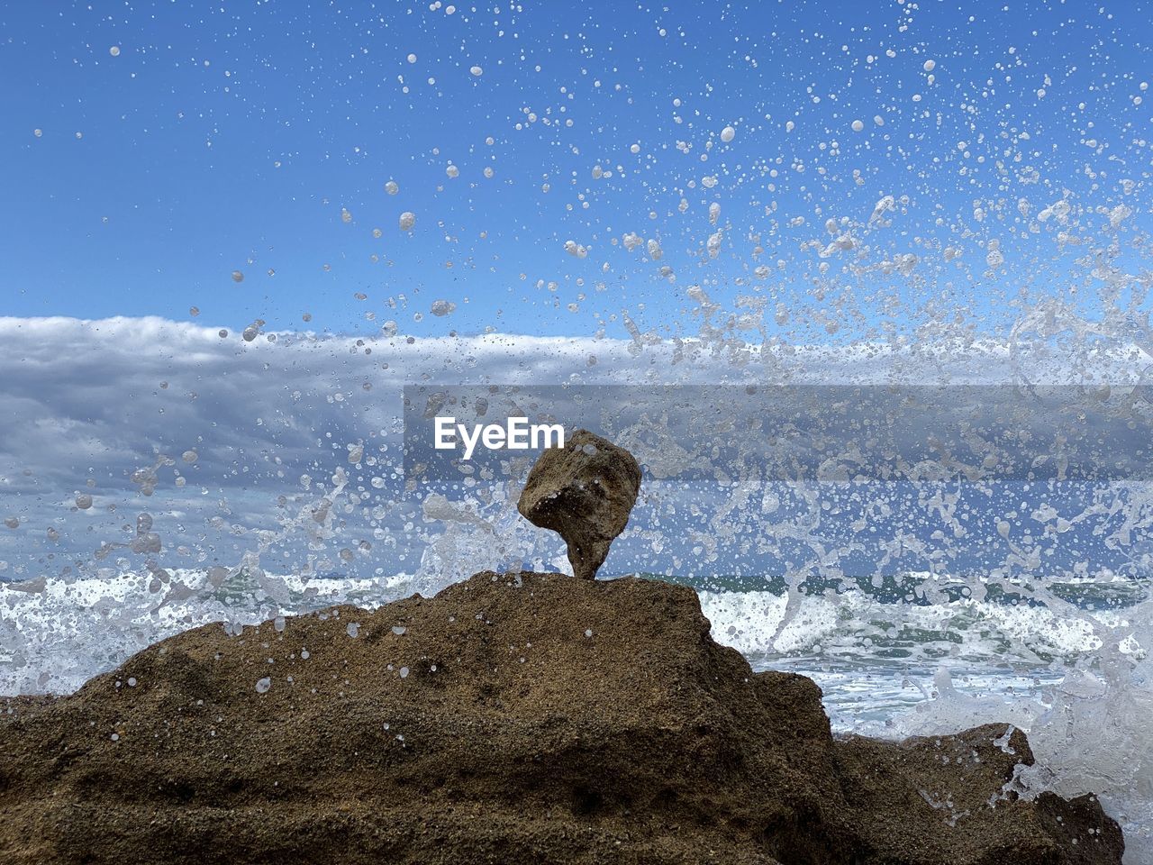 ROCK FORMATION ON BEACH