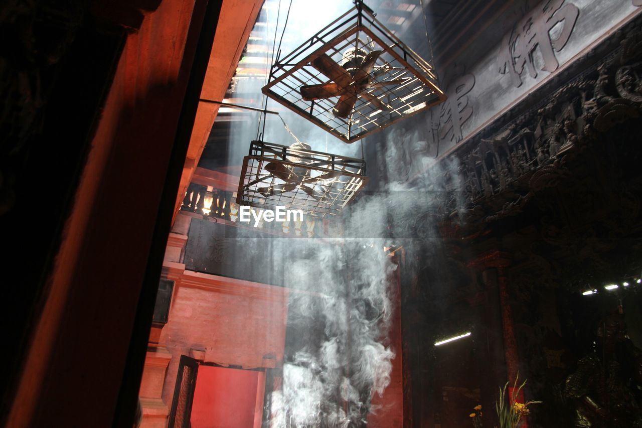 Smoke in temple