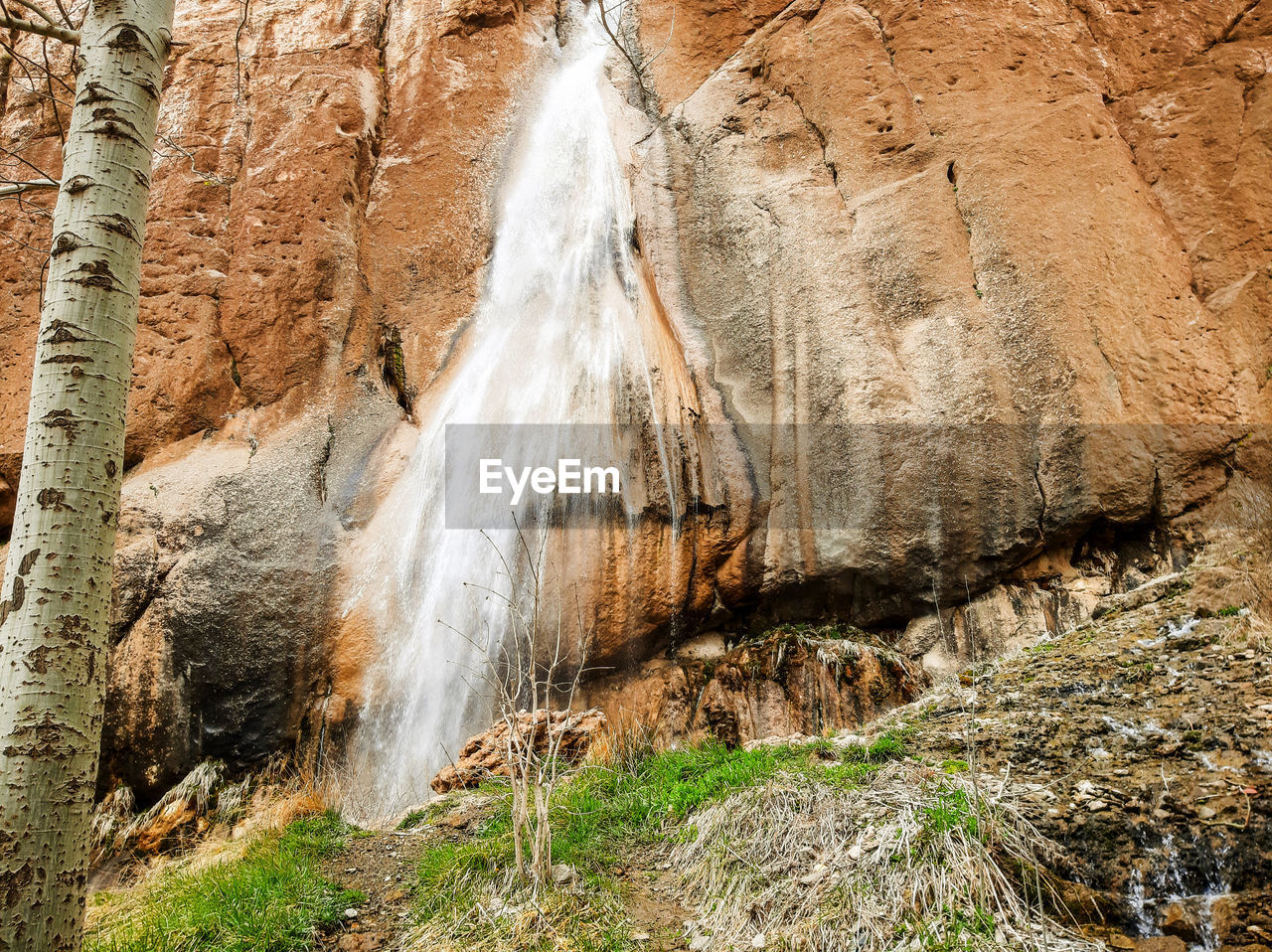 PANORAMIC SHOT OF WATERFALL