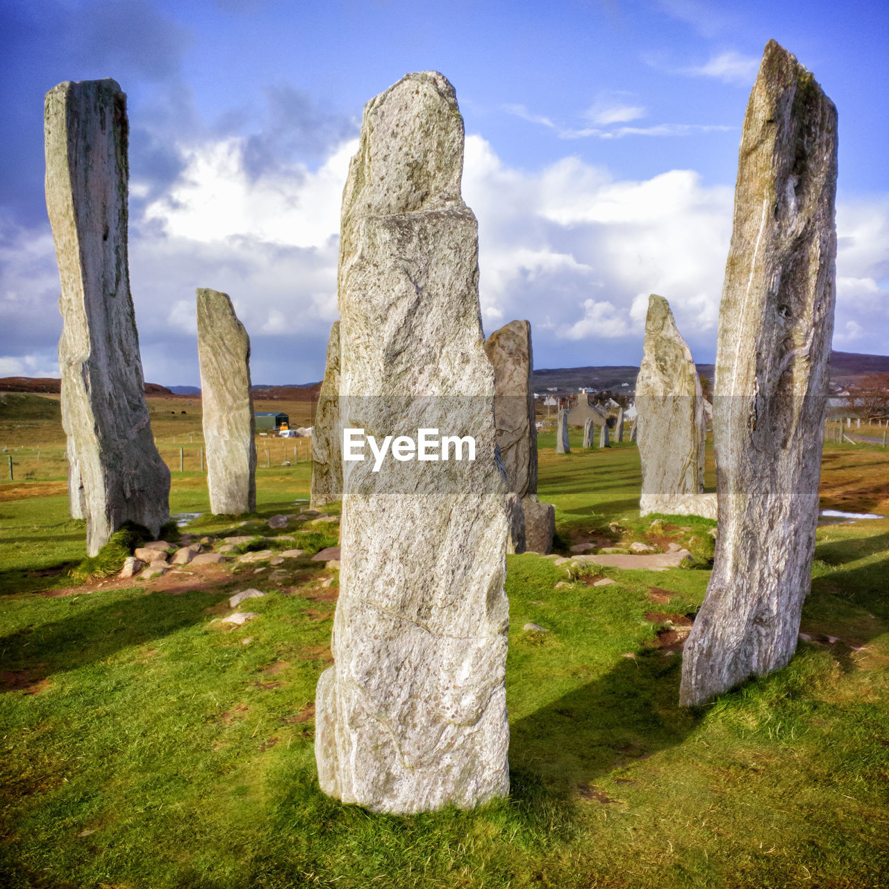 Callanish stones against sky