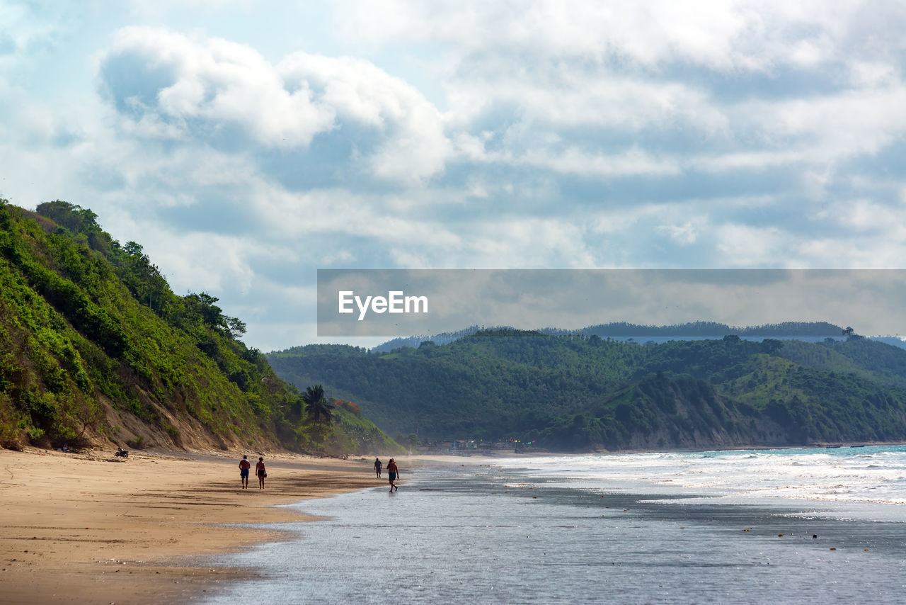 Idyllic beach in ecuador