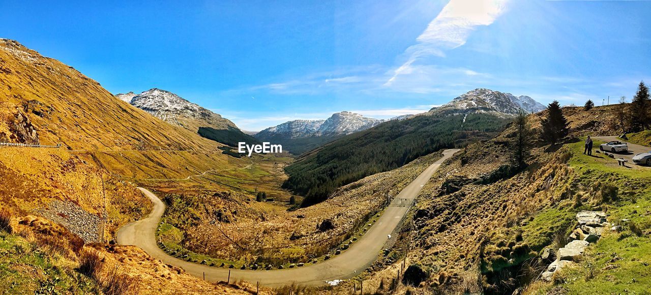 Low angle view of mountain against sky