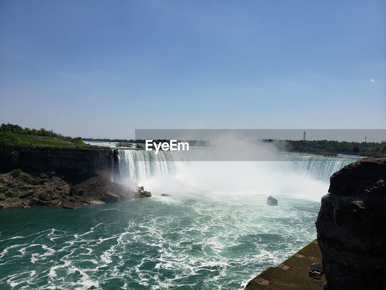 SCENIC VIEW OF WATERFALL