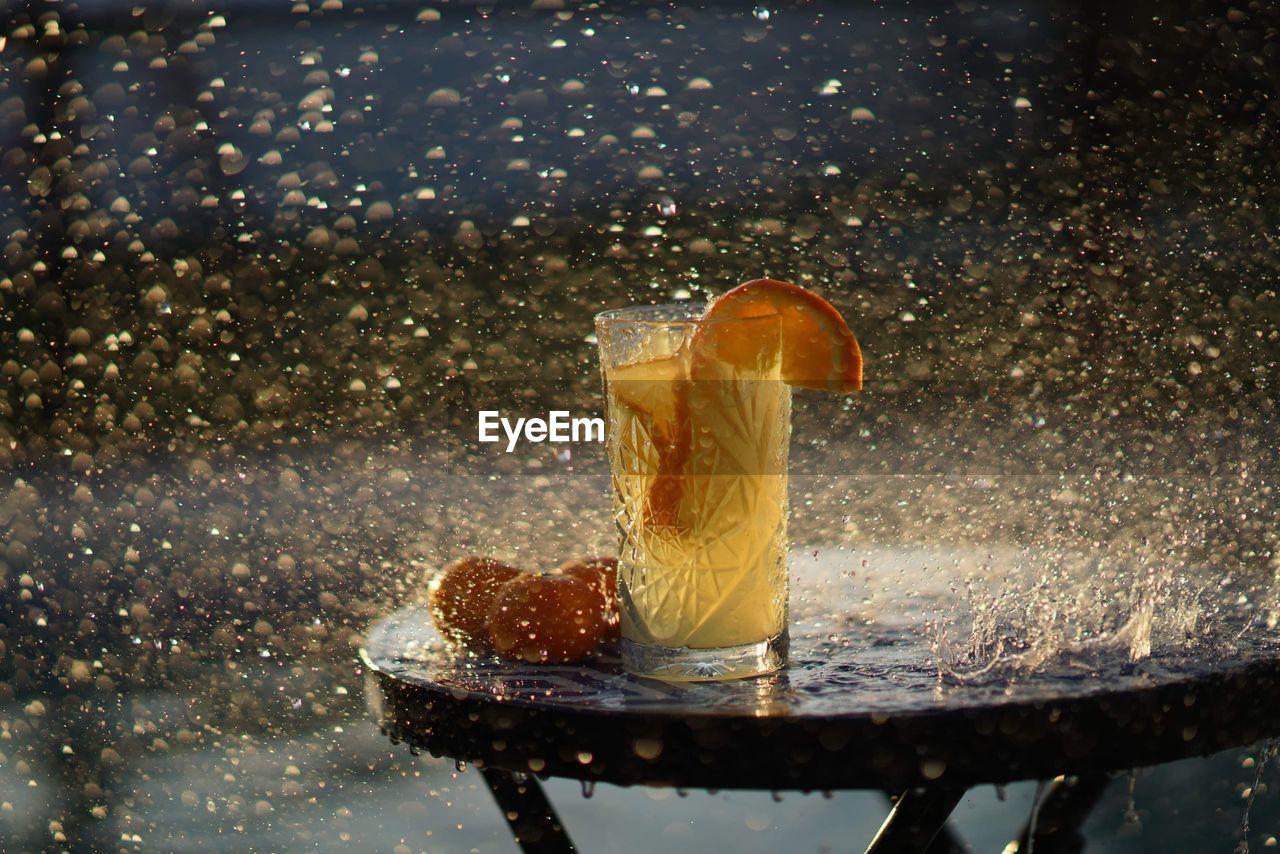 Close-up of drink on table